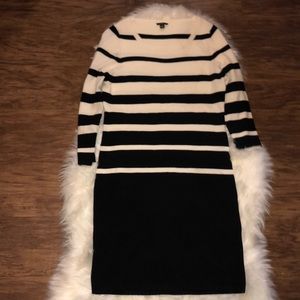 Ann Taylor Striped Sweater Dress